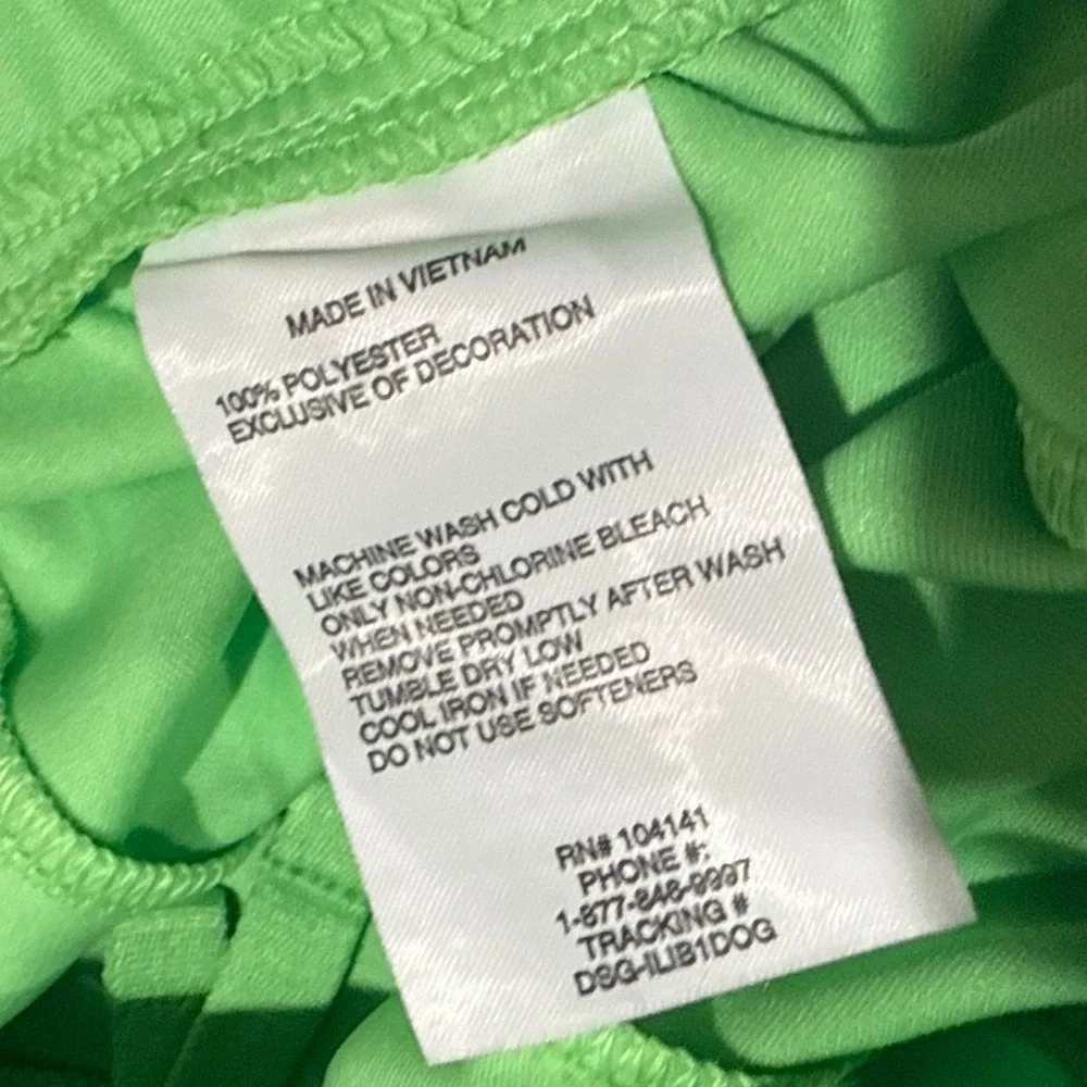 DSG Boys Knit Performance All Sport Shorts Hyper Lime Green Navy Size L 14-16